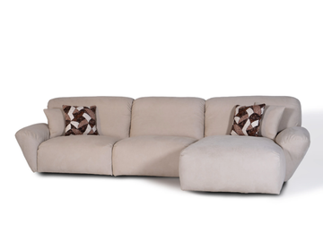 BELUGA - Sectional microfiber sofa with chaise longue by Mantellassi 1926 - view 2